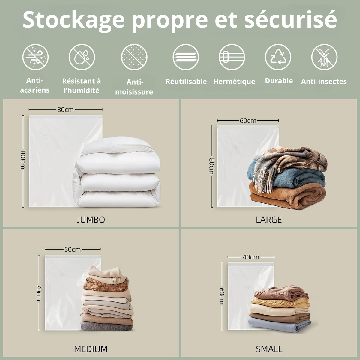 Sac de rangement étanche