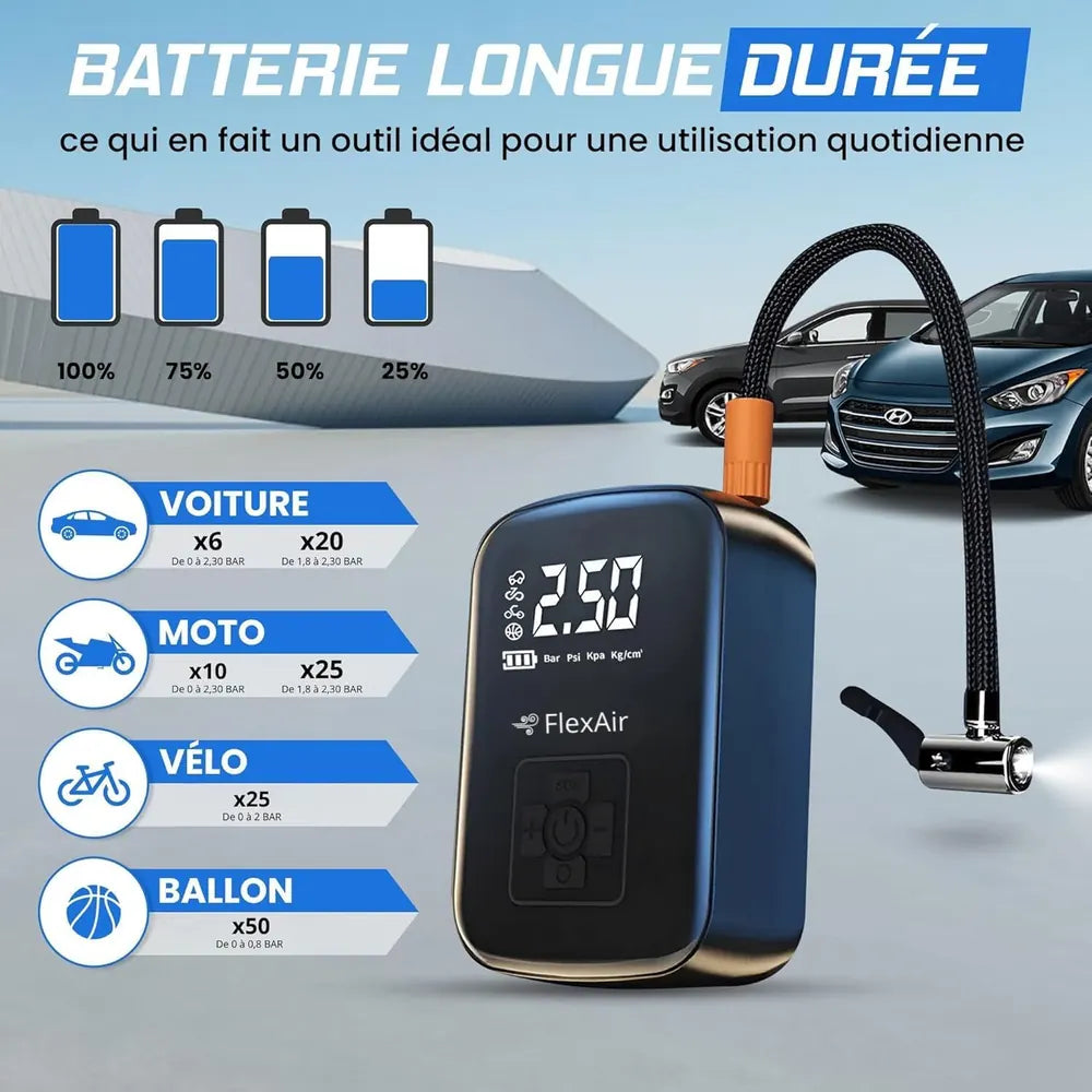 FlexAir et sa batterie longue durée